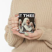 Ceramic Mug, Nuns Catholic Church Gift for Convent, Nun, Dining Room, Religious Coffee Cup, 11oz