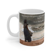 Literary Quote Winslow Homer Coffee Mug, Lewis Carroll Tea Cup, 11oz Drinkware Gift, Big Short June Jordan, Funny Ceramic Hot Beverage Cup,