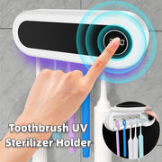 Wall-Mounted Smart Toothbrush Holder with UV Sterilizer