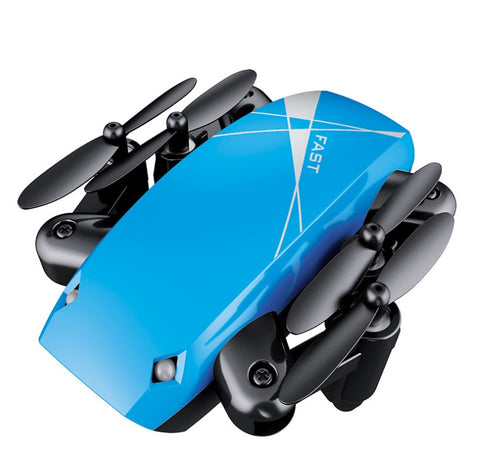 Micro Foldable RC Drone – Mini Quadcopter with 3D Steering Wheel Remote, WiFi Camera & APP Control for Kids