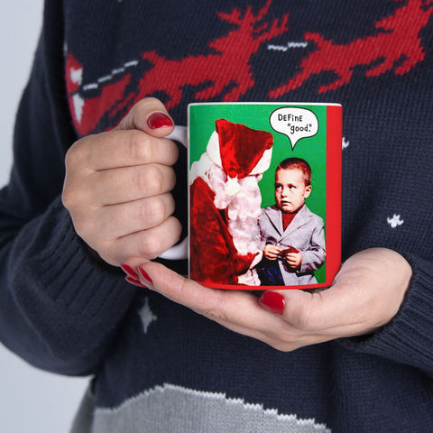 Ceramic Mug 11oz Santa Claus with Kid Funny