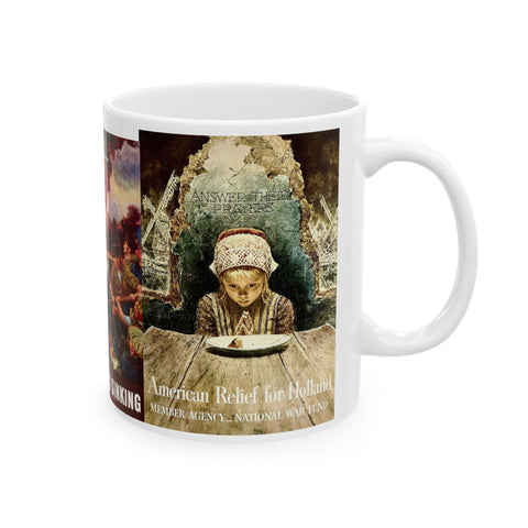Ceramic Mug, 11oz World War II Poster Mugs Coffee Mugs