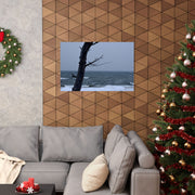 Holland Beach Photography Print, Matte Poster for Home Decor and Wall Art, Nikon 5600, Winter Landscape Picture, Michigan Art, Riley Beach