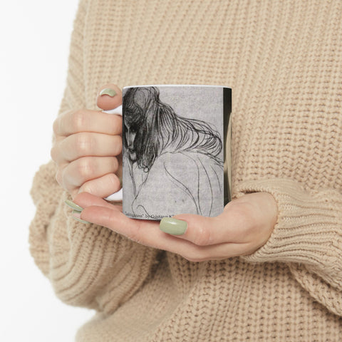 Artistic Fusion Ceramic Mug, Klimt & Cameron Art, Sigmund Freud Quote, Coffee Cup, Tea Mug, Drinkware, Home Decor, Gift for Art Lover,