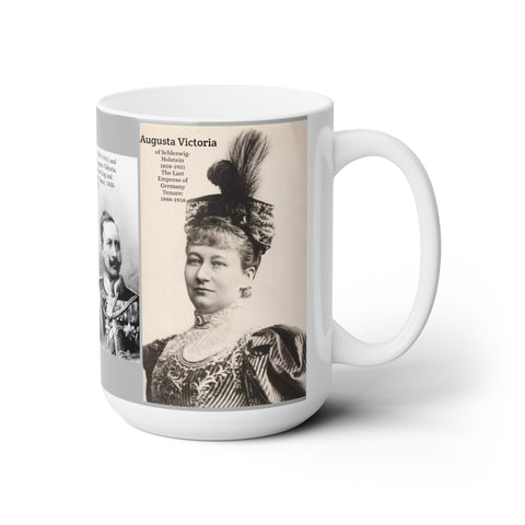 Ceramic Mug 15oz Empress Augusta Viktoria and Kaiser Wilhelm II of Germany Gift for German History Buff Gift for Men