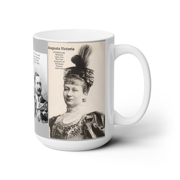 Ceramic Mug 15oz Empress Augusta Viktoria and Kaiser Wilhelm II of Germany Gift for German History Buff Gift for Men