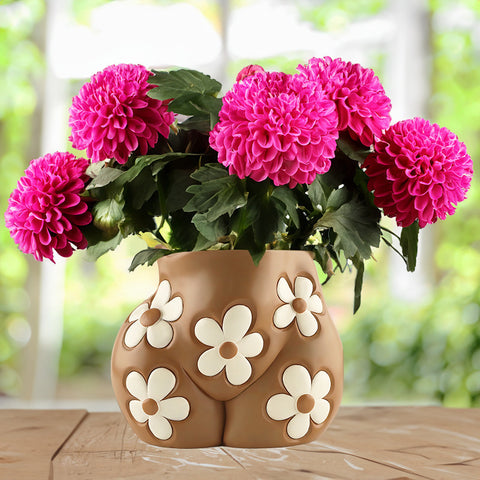 Creative Resin Body Art Flowerpot – Unique Home Decor Planter for Living Room, Office & Garden