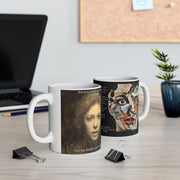 Mug, Self-Portrait of Finnish Master Ellen Thesleff, 11oz, 15oz, Original Painting by Nick Palsgraf, "Disheveled Man", (2025)