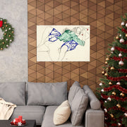 Vintage Lesbian Art Matte Horizontal Poster, Two Women Making Love 1913, Home Decor Print, Wall Art, Gift for LGBTQ, Pride Poster