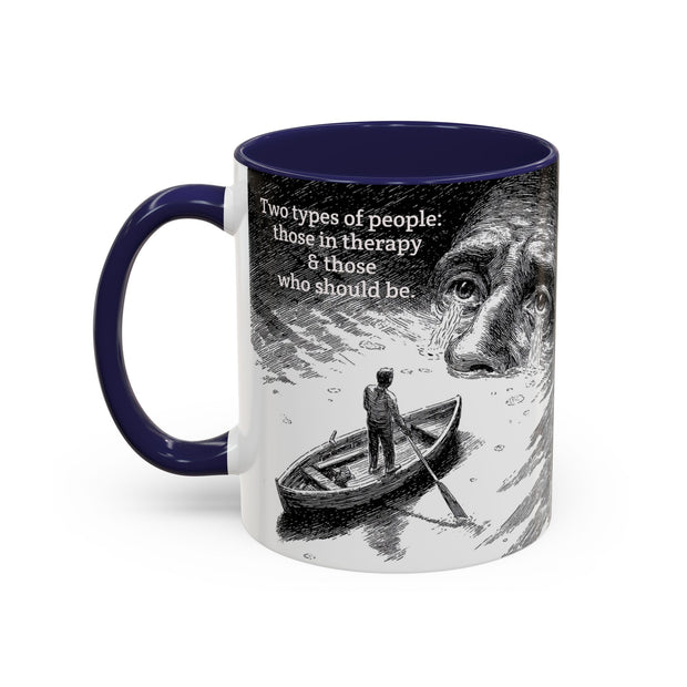 Vintage Art Accent Coffee Mug, Photo by Eugene Atget, Teri Kulat Quotation, Unique Gift for Therapists, 11oz Mug, Chic Coffee Cup, Art
