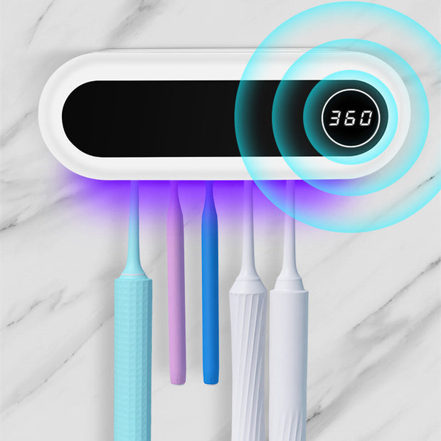 Wall-Mounted Smart Toothbrush Holder with UV Sterilizer