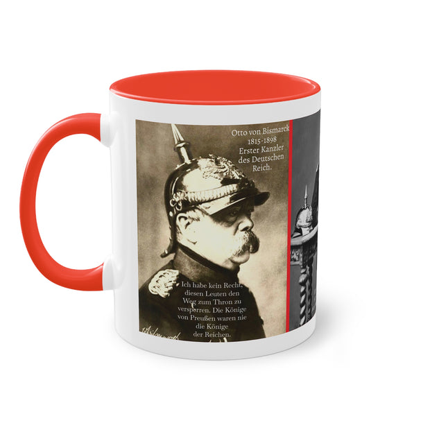 Two-Tone Coffee Mug, 11oz Available in Germany, Europe & UK: Otto von Bismarck Quote Mug