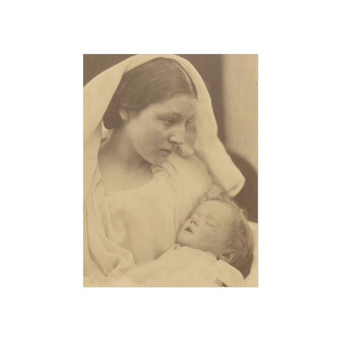 Fine Art Posters - Reproduction of Julia Margaret Cameron's 'Madonna Riposata' (1865) - Photographic Fine Art Pioneer 1815-1879, Vintage Art
