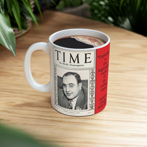 Entrepreneurial Mug, Al Capone Meyer Lansky American Gangsters, 11oz 15oz Ceramic Cup, Provocative Quotes Coffee Tea Cup, Gift for Coffee