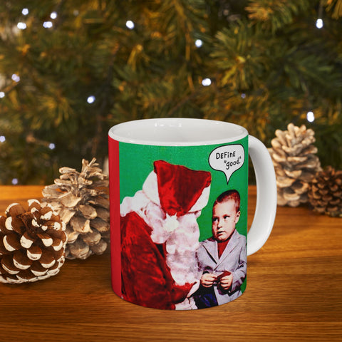 Ceramic Mug 11oz Santa Claus with Kid Funny