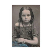 Poster Print, Vintage Portrait Art, Geri Heinz 11 Year Old, Northern Illinois 1898, Forlorn Wonder and Beauty, Photo Art Paper Posters