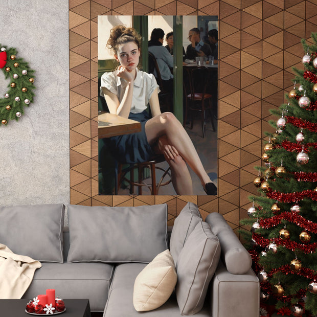 Portrait Matte Vertical Poster, Nick Palsgraf Art, Mother McAuley High School, Fox's Pizza, 1977, Neurotic Tension,