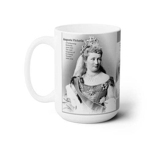Ceramic Mug 15oz Empress Augusta Viktoria and Kaiser Wilhelm II of Germany Gift for German History Buff Gift for Men