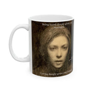 Mug, Self-Portrait of Finnish Master Ellen Thesleff, 11oz, 15oz, Original Painting by Nick Palsgraf, "Disheveled Man", (2025)