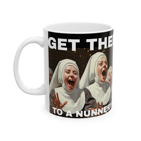 Ceramic Mug, Nuns Catholic Church Gift for Convent, Nun, Dining Room, Religious Coffee Cup, 11oz