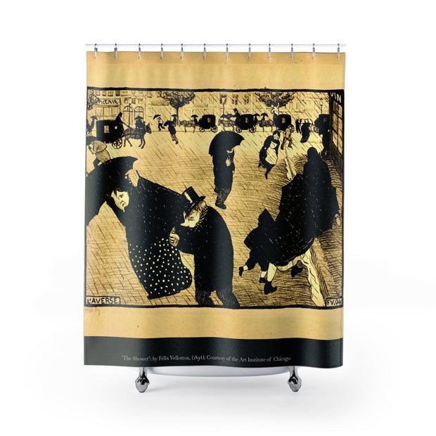 Shower Curtains: "The Shower" by Félix Vellotton, (1894) Courtesy of the Art Institute of Chicago; 71x74 Inches