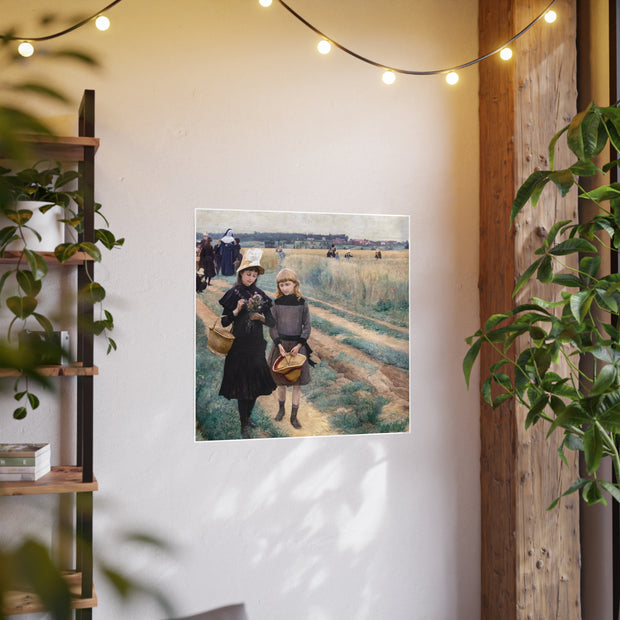 Art Print, Landscape Portrait Fusion, Armond Point 1861, Wall Decor, Home Decor, Gift for Art Lover, Office Decor, Gallery Wall Art