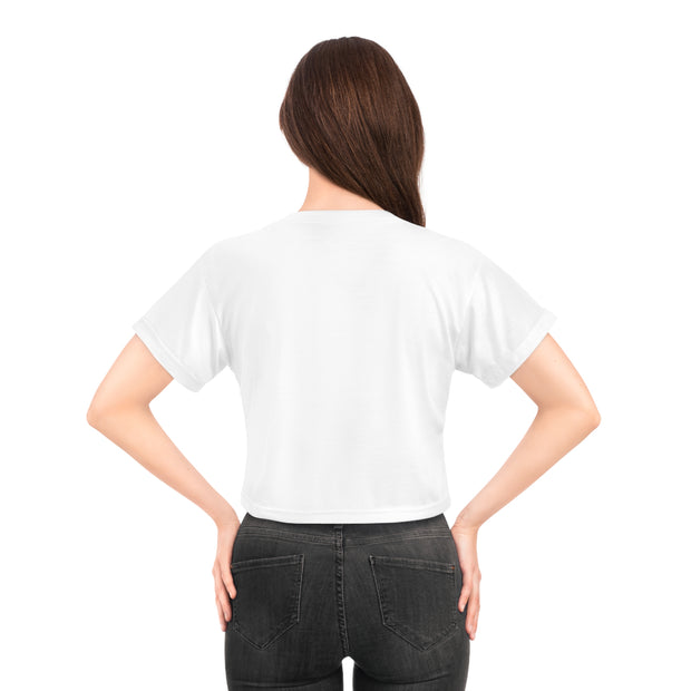 Emergent Woman Crop Tee, Short Sleeve Cropped T-shirt, Nick Palsgraf Art, Feminist Graphic Tee, Women's Empowerment Shirt
