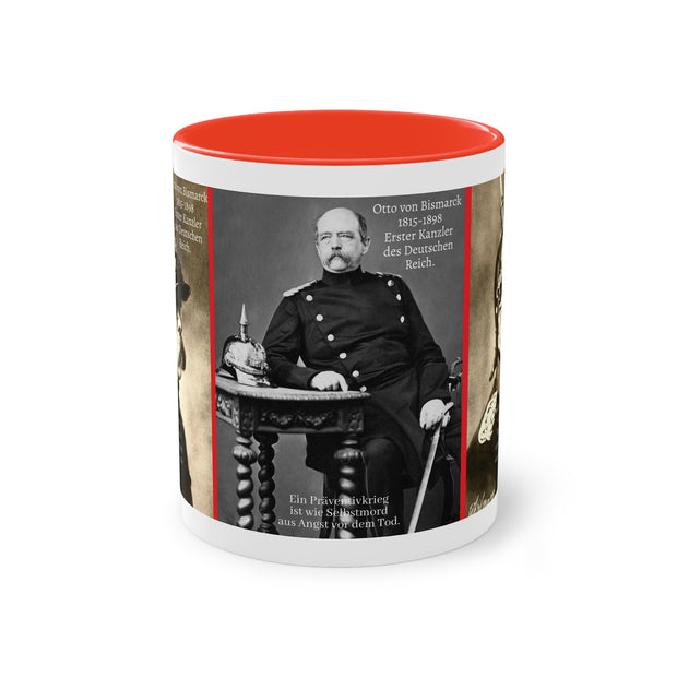 Two-Tone Coffee Mug, 11oz Available in Germany, Europe & UK: Otto von Bismarck Quote Mug