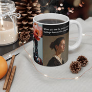 Mug 11oz Please Wait While Feelings are Downloading Robot Woman Mug