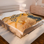 Velveteen Plush Blanket Toulouse-Lautrec The Passenger in Cabin 54-Cruise ( 1896 ) Courtesy of Art Institute of Chicago