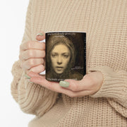 Mug, Self-Portrait of Finnish Master Ellen Thesleff, 11oz, 15oz, Original Painting by Nick Palsgraf, "Disheveled Man", (2025)