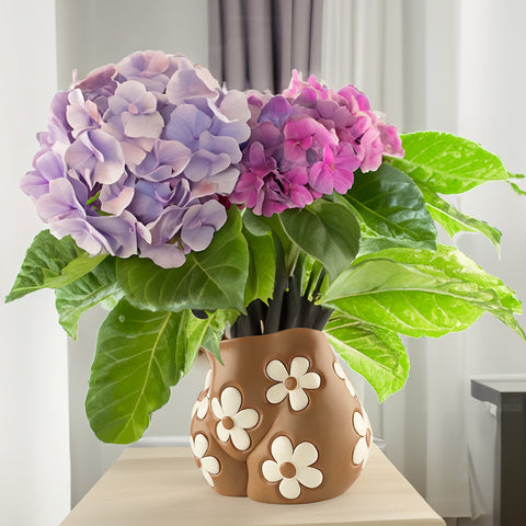 Creative Resin Body Art Flowerpot – Unique Home Decor Planter for Living Room, Office & Garden