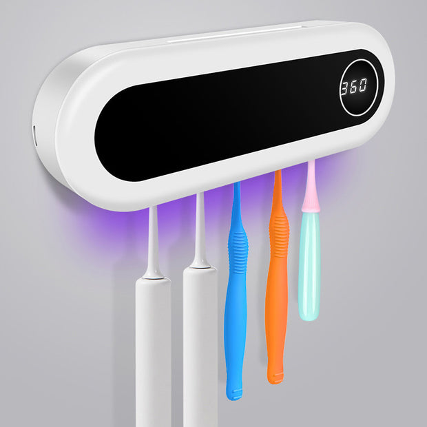 Wall-Mounted Smart Toothbrush Holder with UV Sterilizer