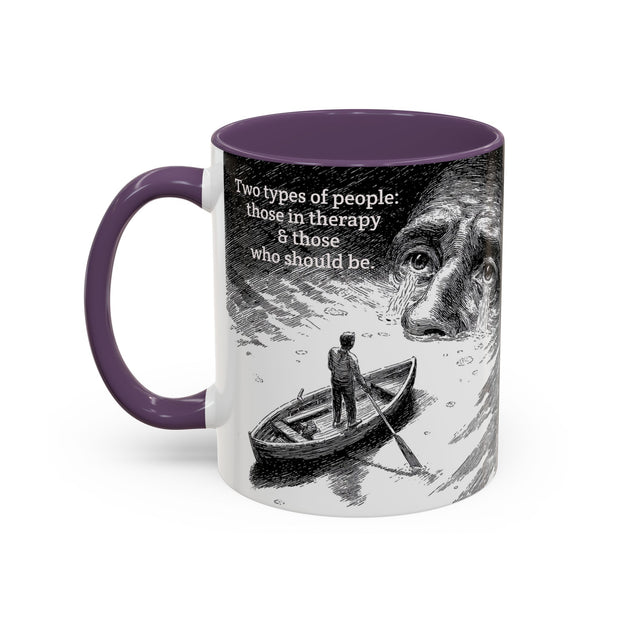 Vintage Art Accent Coffee Mug, Photo by Eugene Atget, Teri Kulat Quotation, Unique Gift for Therapists, 11oz Mug, Chic Coffee Cup, Art