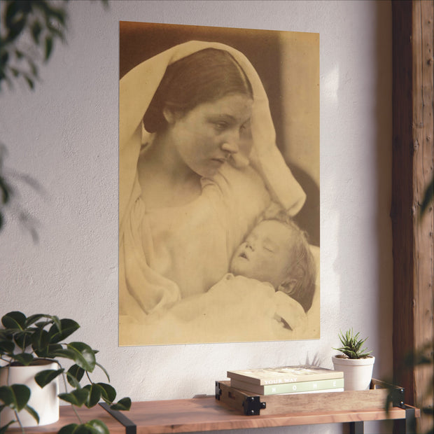 Fine Art Posters - Reproduction of Julia Margaret Cameron's 'Madonna Riposata' (1865) - Photographic Fine Art Pioneer 1815-1879, Vintage Art