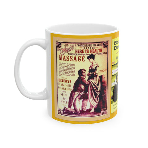 Ceramic Coffee Mug 11oz Door to door Masturbation Man Retro 19th Century Gift for Man Gift for Woman gift for Mom