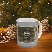 Vintage Photo Collage Ceramic Mug, 11oz or 15oz, Photography Gift: "Baseball in Boston" 1909 and "Untitled" 1910 both by Lewis Wickes Hine