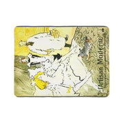 Fleece Sherpa Blanket Toulouse-Lautrec Blanket "Artisan Moderne" (1896)