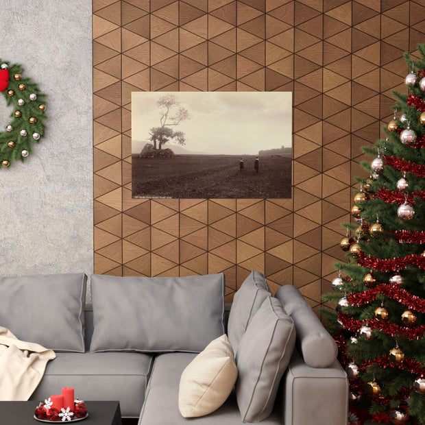 Vintage Landscape Matte Poster, Retro Art Print, Home Decor, Nature Wall Art, Gift for Nature Lovers, Aesthetic Room Decor