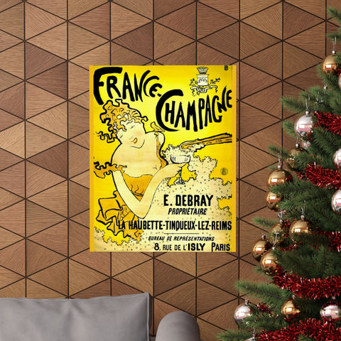 Matte Vertical Posters 22 wide 28 long Toulouse-Lautrec Protogé Pierre Bonnard 1889 France-Champagne Ad