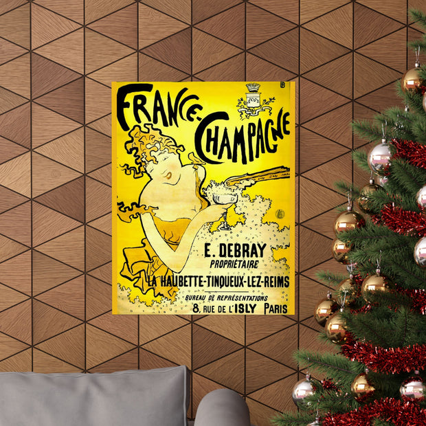 Matte Vertical Posters 22 wide 28 long Toulouse-Lautrec Protogé Pierre Bonnard 1889 France-Champagne Ad