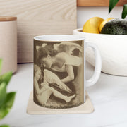 Ceramic Mug with Julia Margaret Cameron's Rare Masterworks, Madonna Riposata & Venus Chiding Cupid, Fine Art Photography Vintage Gift, Art