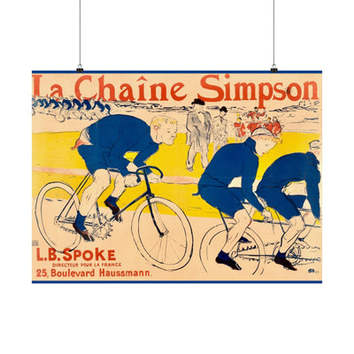 Matte Horizontal Posters Toulouse Lautrec La Chaine Simpson 30 inch wide 22 long