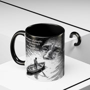 Vintage Art Accent Coffee Mug, Photo by Eugene Atget, Teri Kulat Quotation, Unique Gift for Therapists, 11oz Mug, Chic Coffee Cup, Art