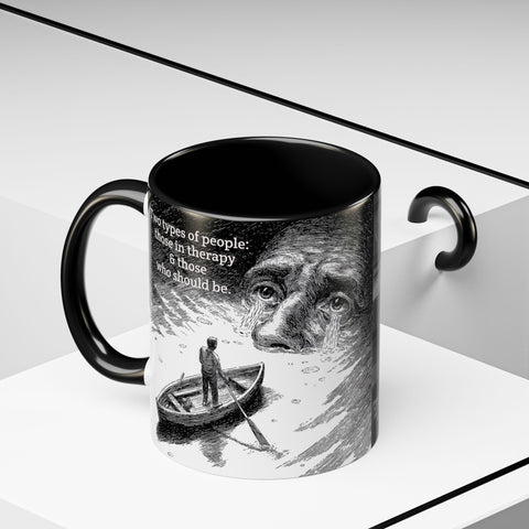 Vintage Art Accent Coffee Mug, Photo by Eugene Atget, Teri Kulat Quotation, Unique Gift for Therapists, 11oz Mug, Chic Coffee Cup, Art