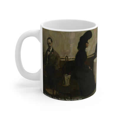 Mug 11oz Gift for Woman Artist Friend, John Sloan The Rathskeller Coffee Cup, Tea Mug, Novelty Gift, Ceramic Drinkware