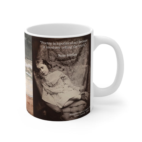 Literary Quote Winslow Homer Coffee Mug, Lewis Carroll Tea Cup, 11oz Drinkware Gift, Big Short June Jordan, Funny Ceramic Hot Beverage Cup,