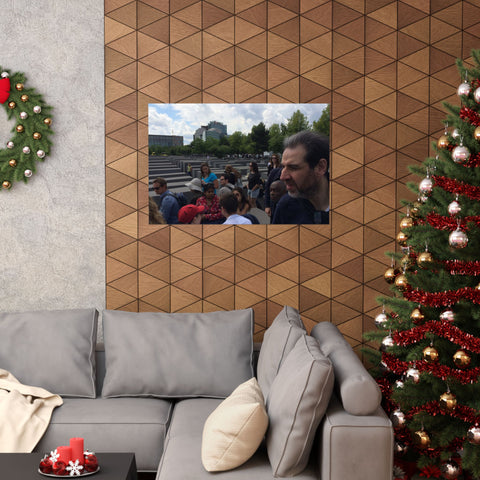 Photographer in Berlin Matte Poster, Holocaust Memorial Art Print, Historical Photography, Wall Decor, History Buff Gift