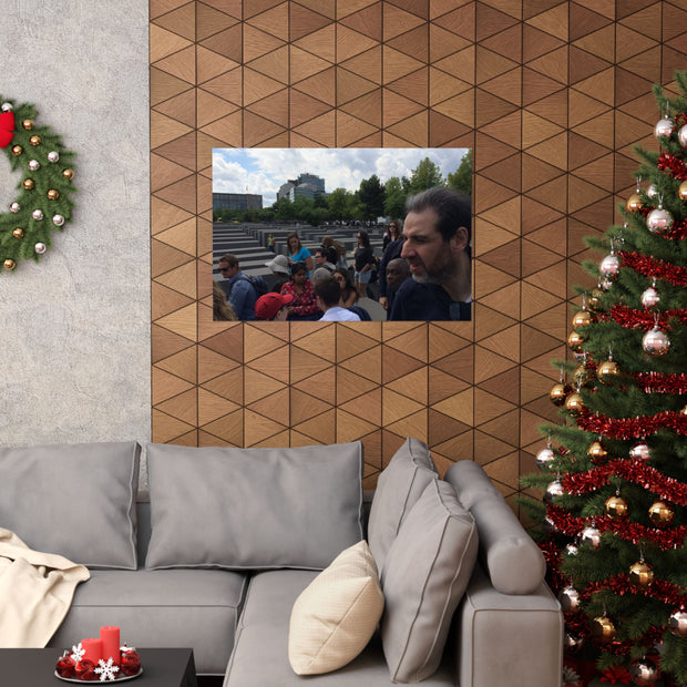 Photographer in Berlin Matte Poster, Holocaust Memorial Art Print, Historical Photography, Wall Decor, History Buff Gift