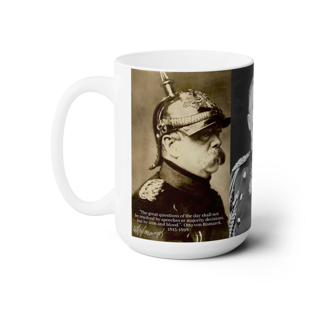 Coffee Mug Otto von Bismarck Kaiser Wilhelm II Commemorative Mug; Father's Day